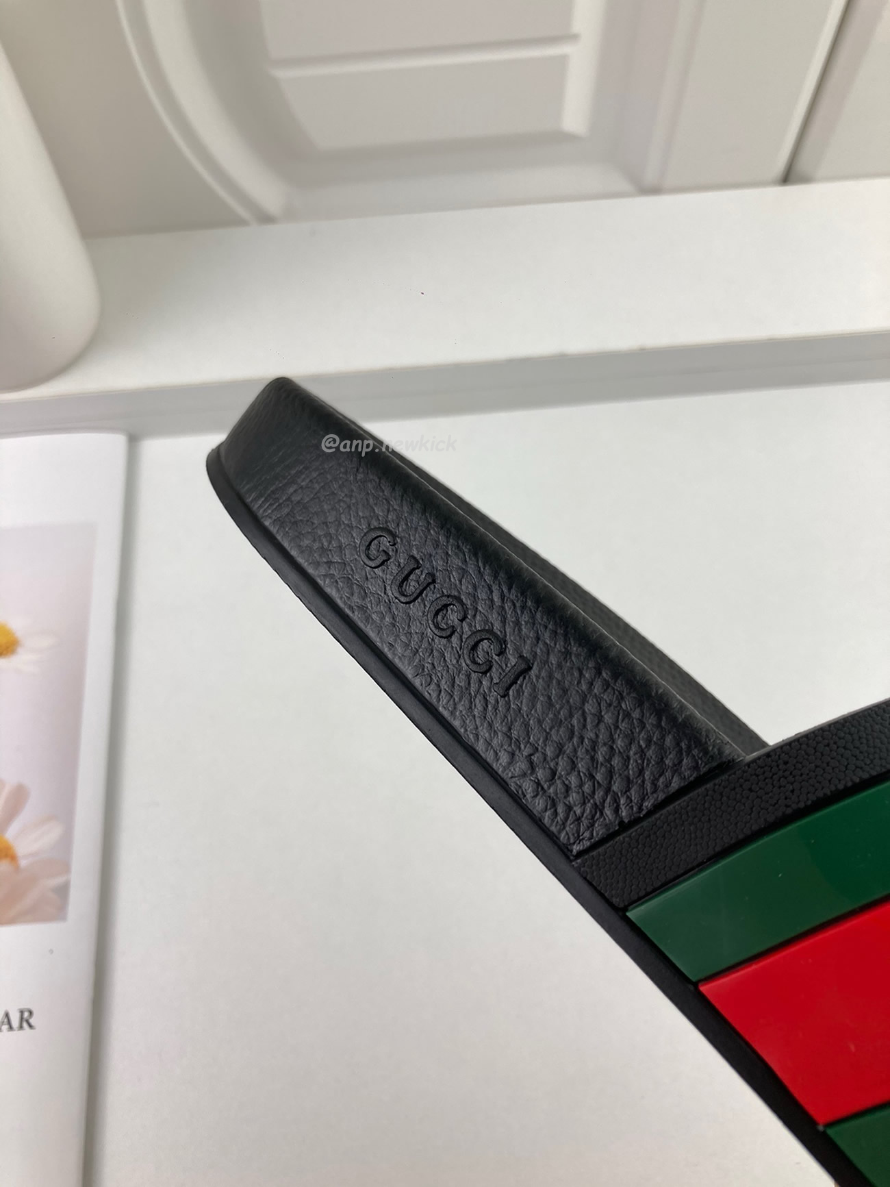 Gucci Rubber Slides Red Green 308234 Gib10 1098 (6) - newkick.cc